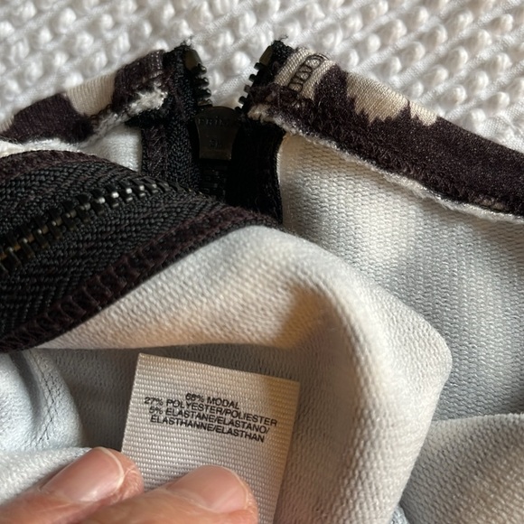 Rachel Roy dark brown and cream animal print, midi sleeveless dress. Size XL. - Picture 8 of 8